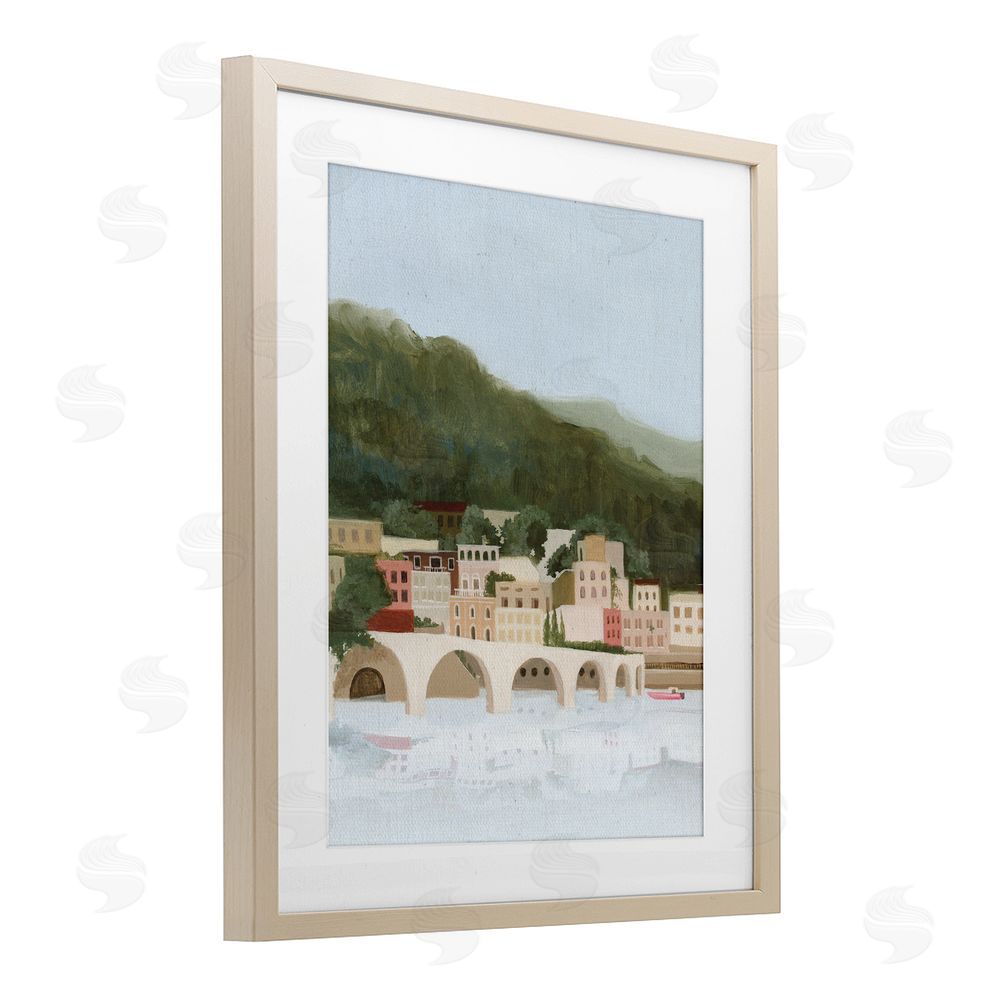 Grace Popp Coastal Mountains By Sea Birch Framed Print Under Glass Wall Art