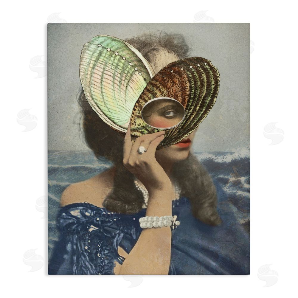 Victoria Barnes Portrait of Naturalist Stretched Canvas Wall Art Print