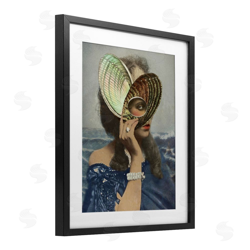 Victoria Barnes Portrait of Naturalist Black Framed Print Under Glass Wall Art