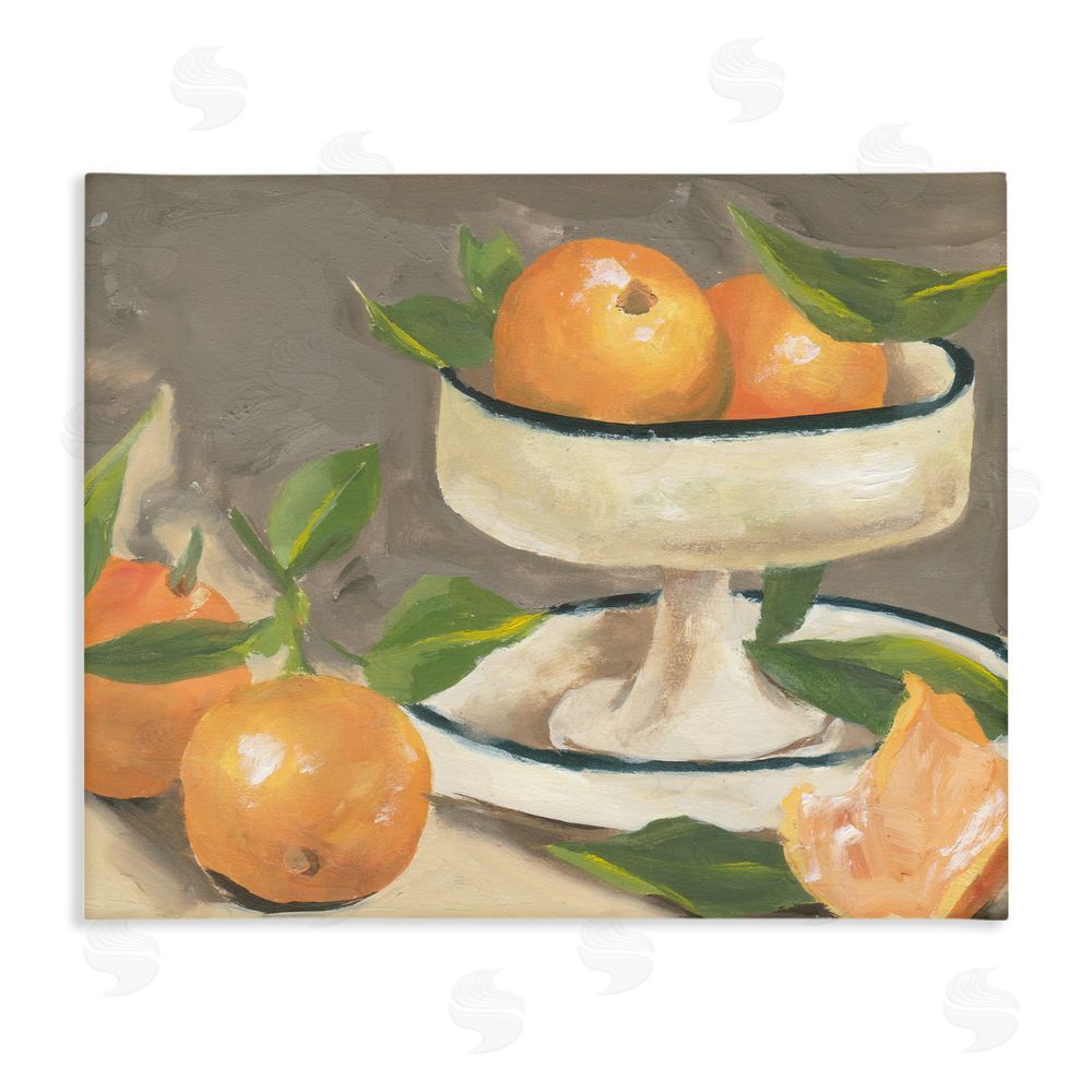 Melissa Wang Citrus In Stillness Stretched Canvas Wall Art Print