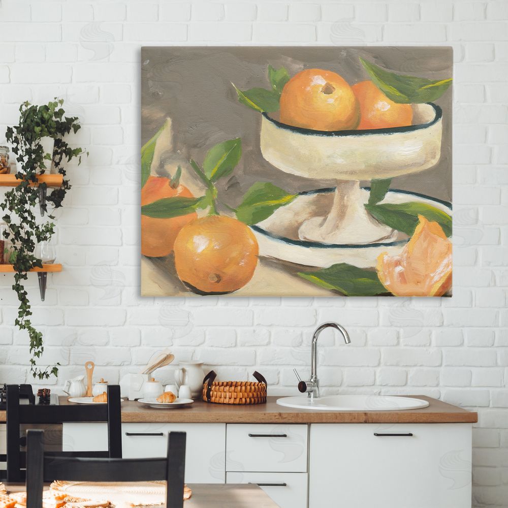 Melissa Wang Citrus In Stillness Stretched Canvas Wall Art in Room