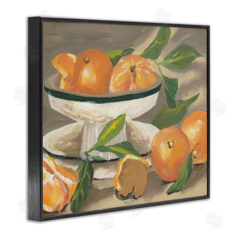 Melissa Wang Oranges in Stillness Black Framed Giclee Wall Art Print