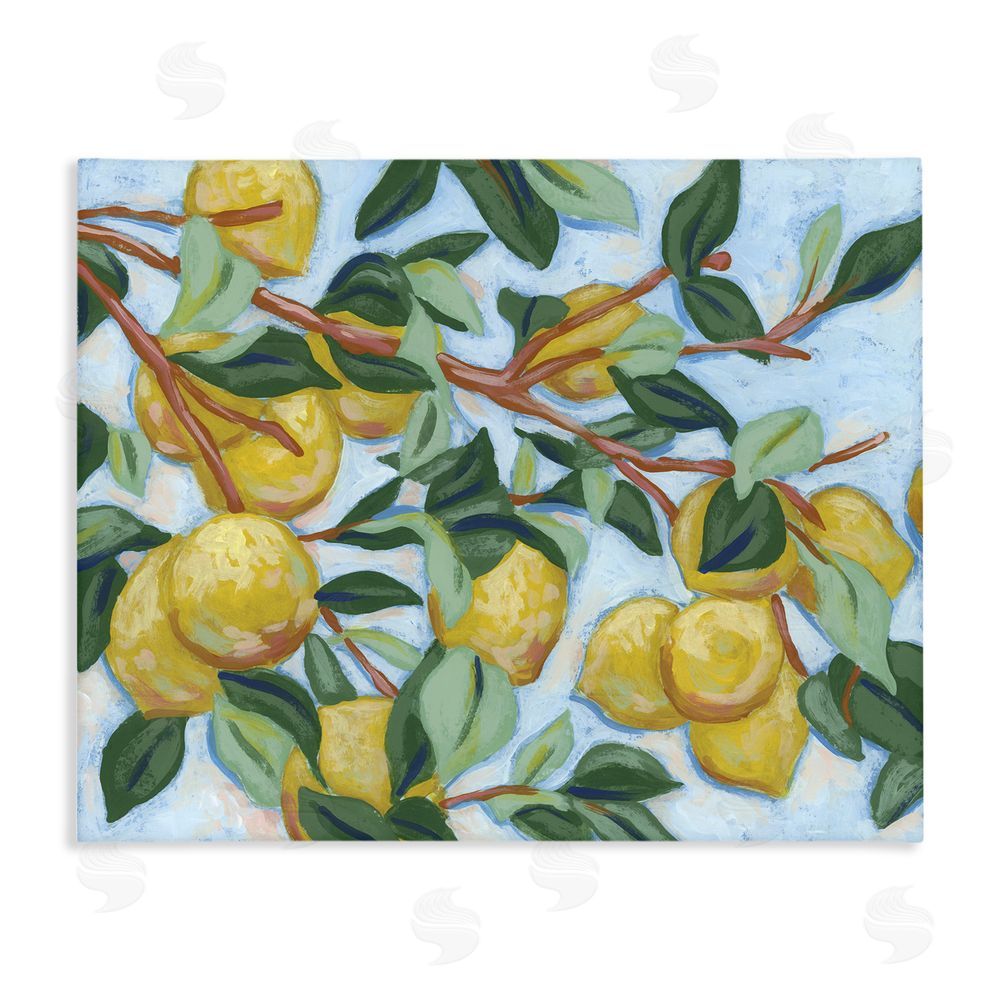 June Erica Vess Sunshine Citrus Tree Stretched Canvas Wall Art Print