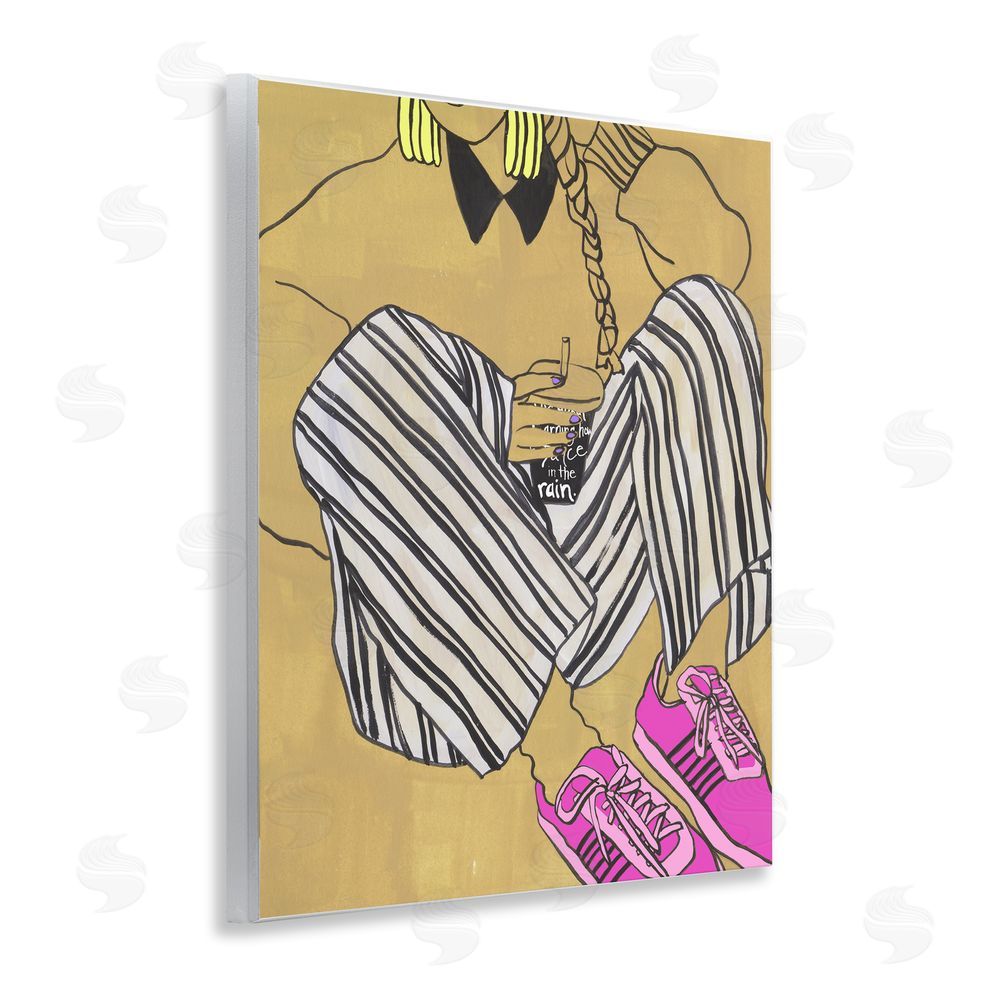 Melissa Wang Crimson Thread Fashionista Wall Plaque Art Print