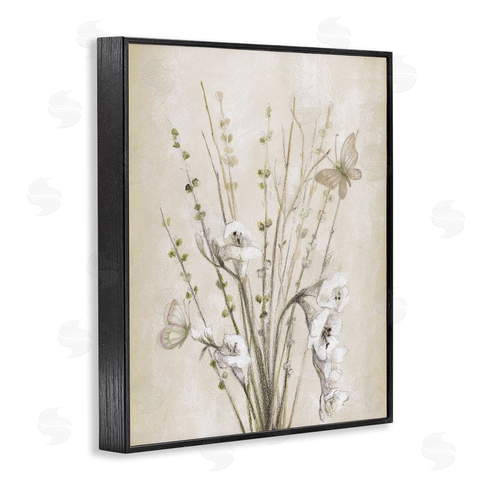 Sundance Graphics Fresia & Date Branch Black Framed Giclee Wall Art Print