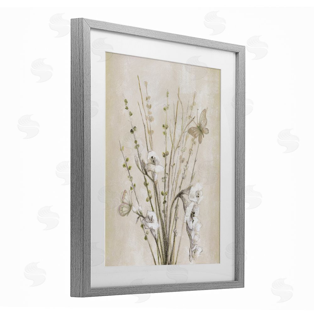 Sundance Graphics Fresia & Date Branch Gray Framed Print Under Glass Wall Art