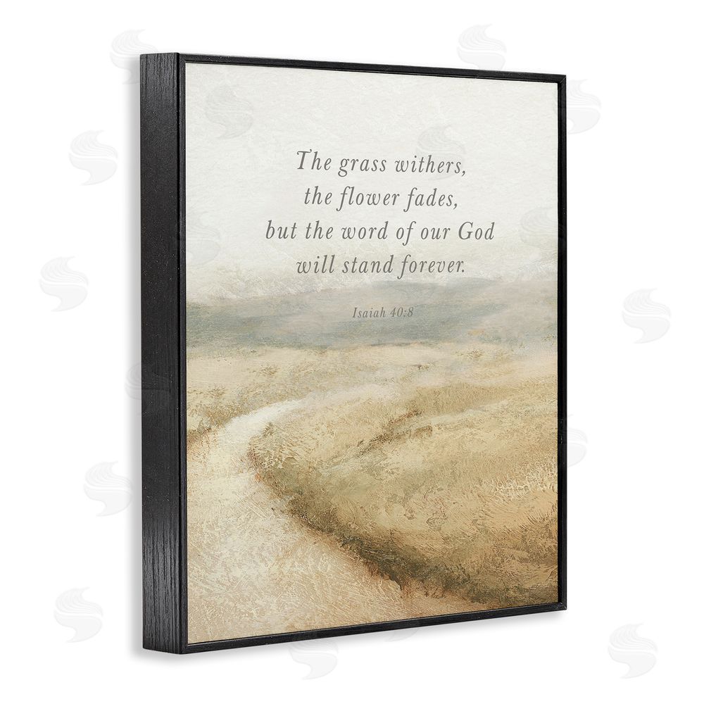 Sundance Graphics Word Of God Isaiah Proverb Black Framed Giclee Wall Art Print