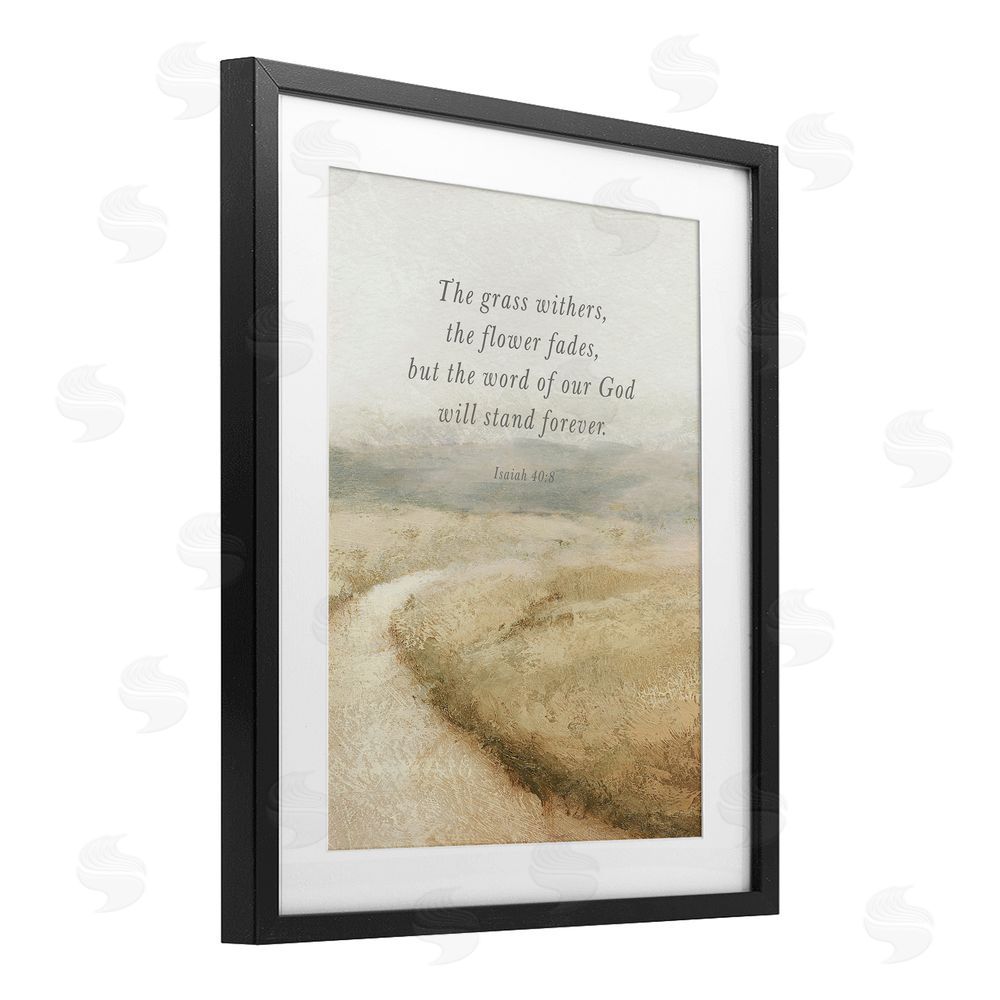 Sundance Graphics Word Of God Isaiah Proverb Black Framed Print Under Glass Wall Art