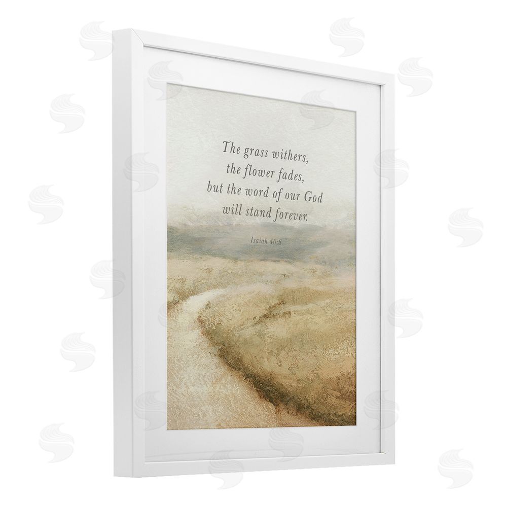 Sundance Graphics Word Of God Isaiah Proverb White Framed Print Under Glass Wall Art