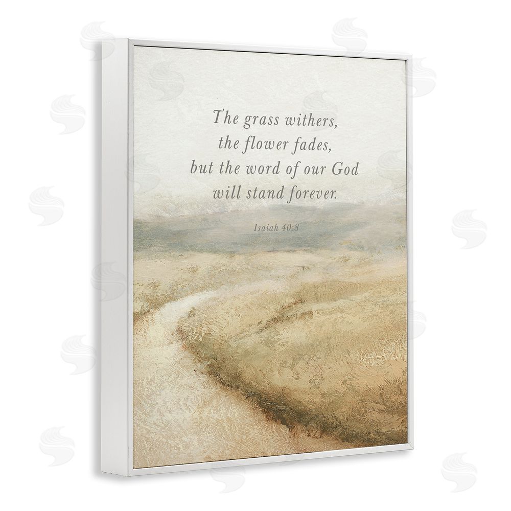 Sundance Graphics Word Of God Isaiah Proverb White Framed Giclee Wall Art Print