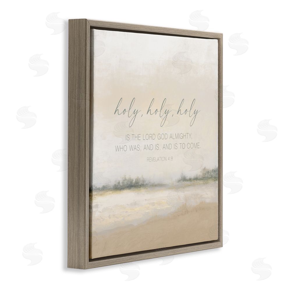 Sundance Graphics Holy Revelation Proverb Brown Floating Frame Canvas Wall Art Print