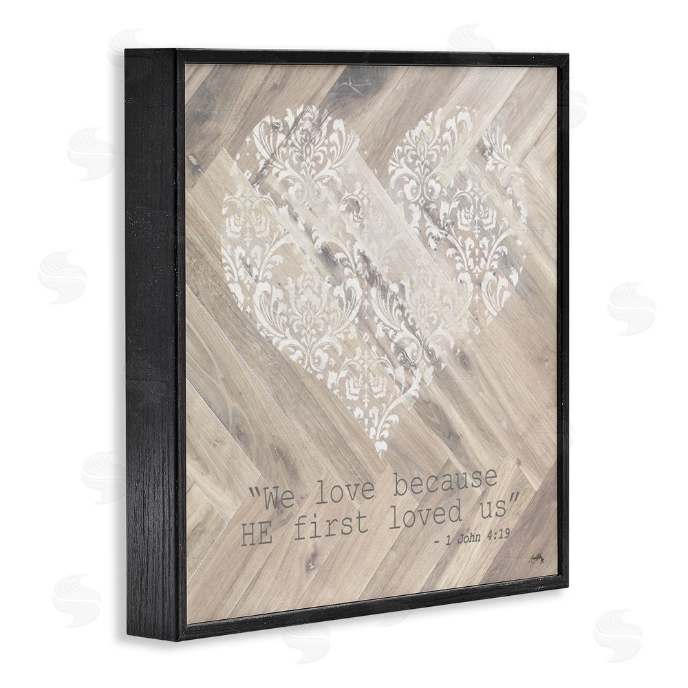 Sundance Graphics He Loved Us First Black Framed Giclee Wall Art Print