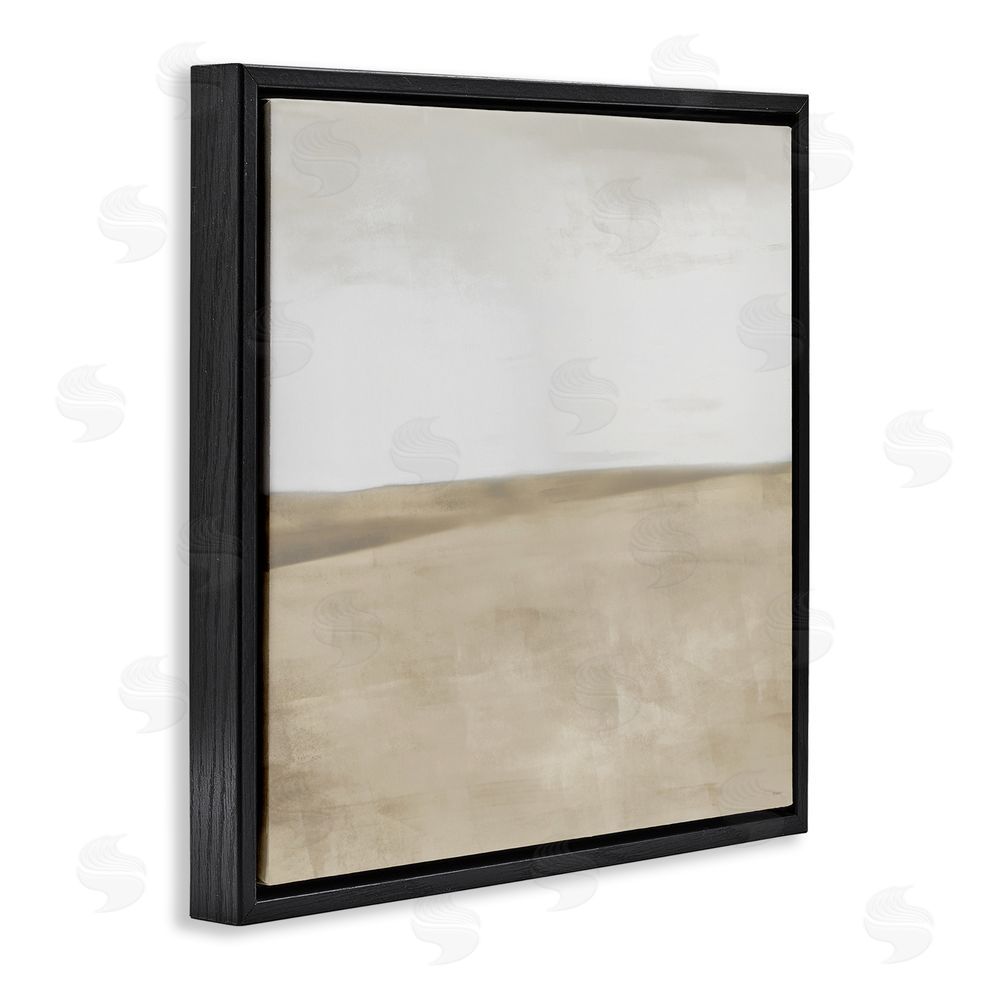 Sundance Graphics Muted Smooth Hills Black Floating Frame Canvas Wall Art Print