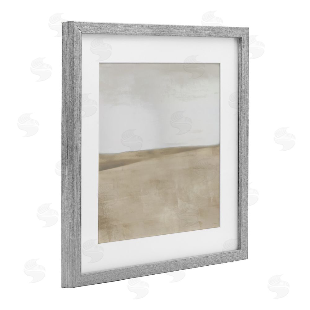 Sundance Graphics Muted Smooth Hills Gray Framed Print Under Glass Wall Art