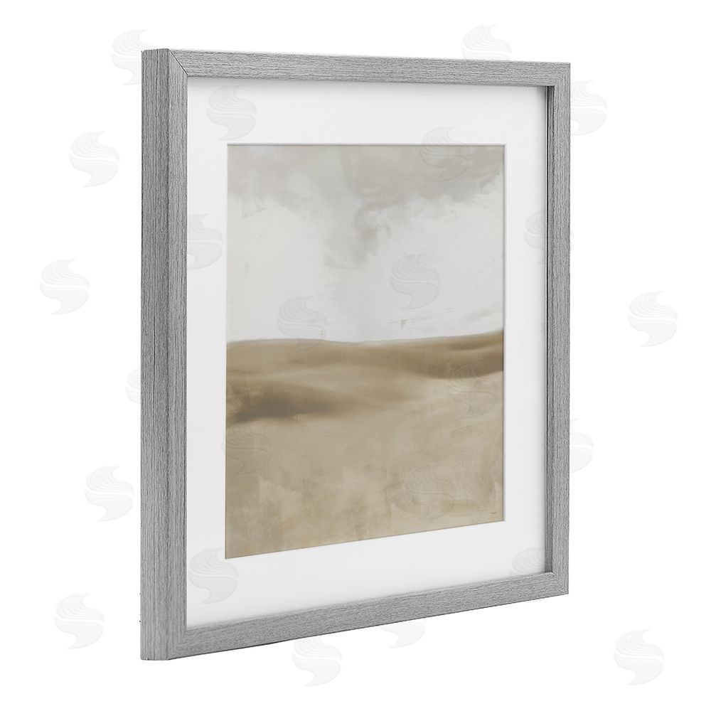 Sundance Graphics Smooth Neutral Hills Gray Framed Print Under Glass Wall Art