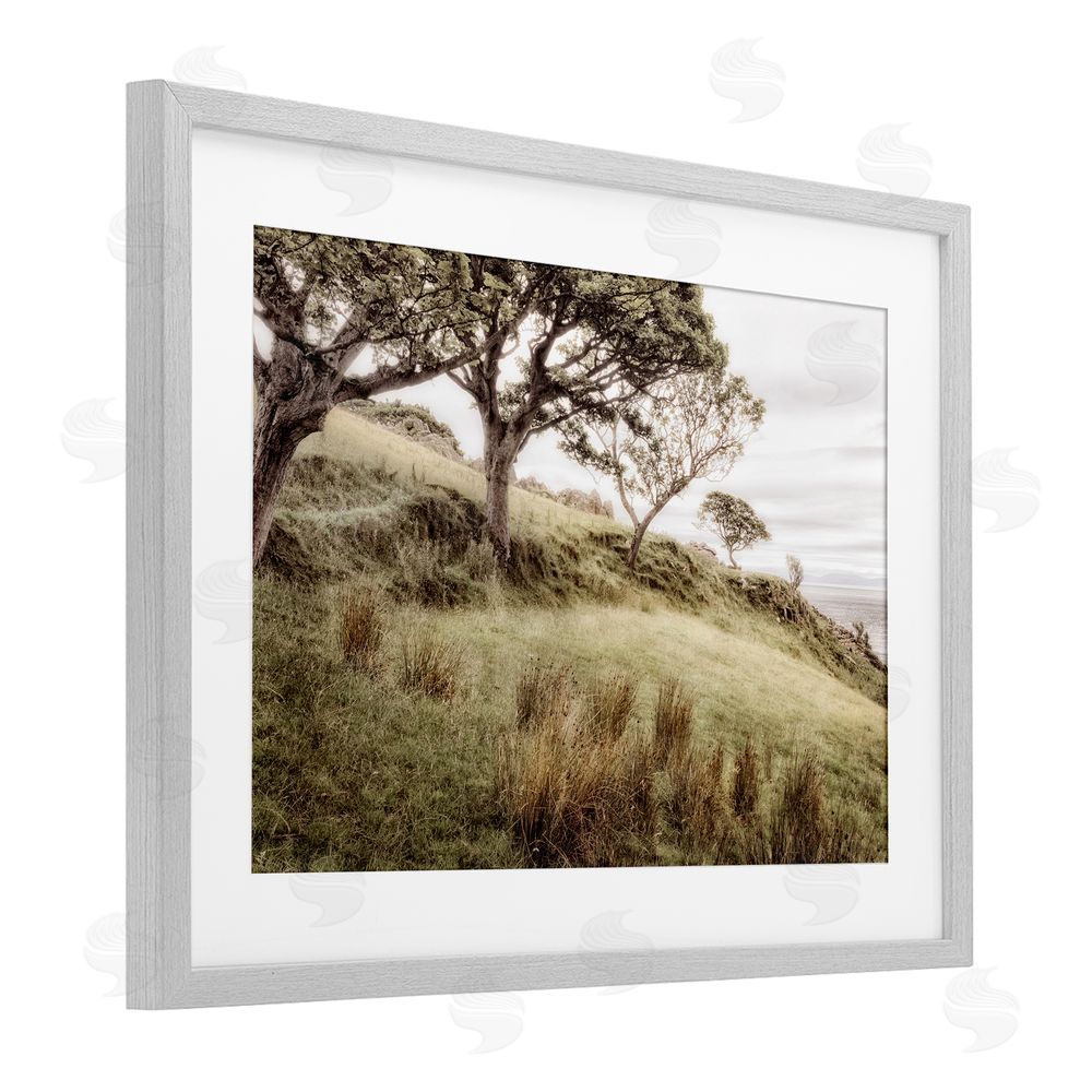 Sundance Graphics Irish Hillside Landscape Gray Framed Print Under Glass Wall Art