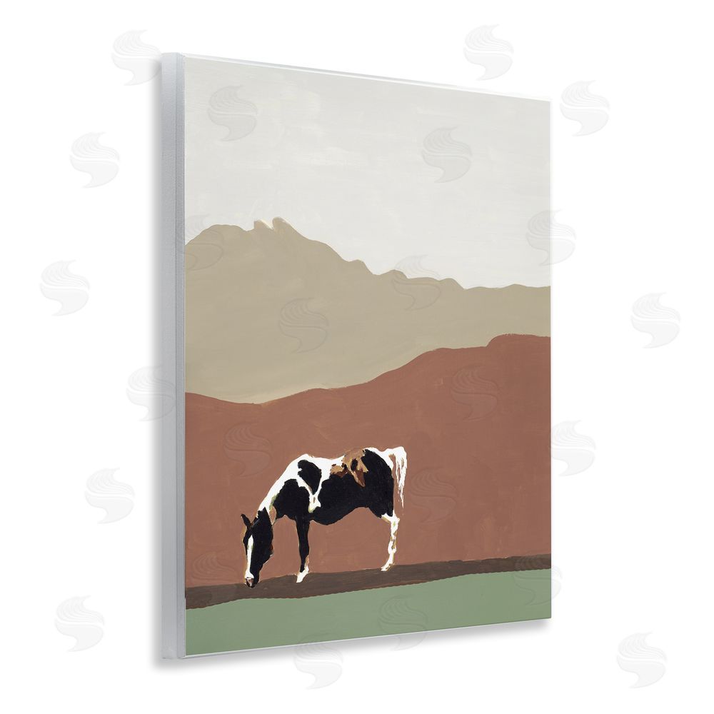 Sundance Graphics Modern Mountains Horse Wall Plaque Printed Art