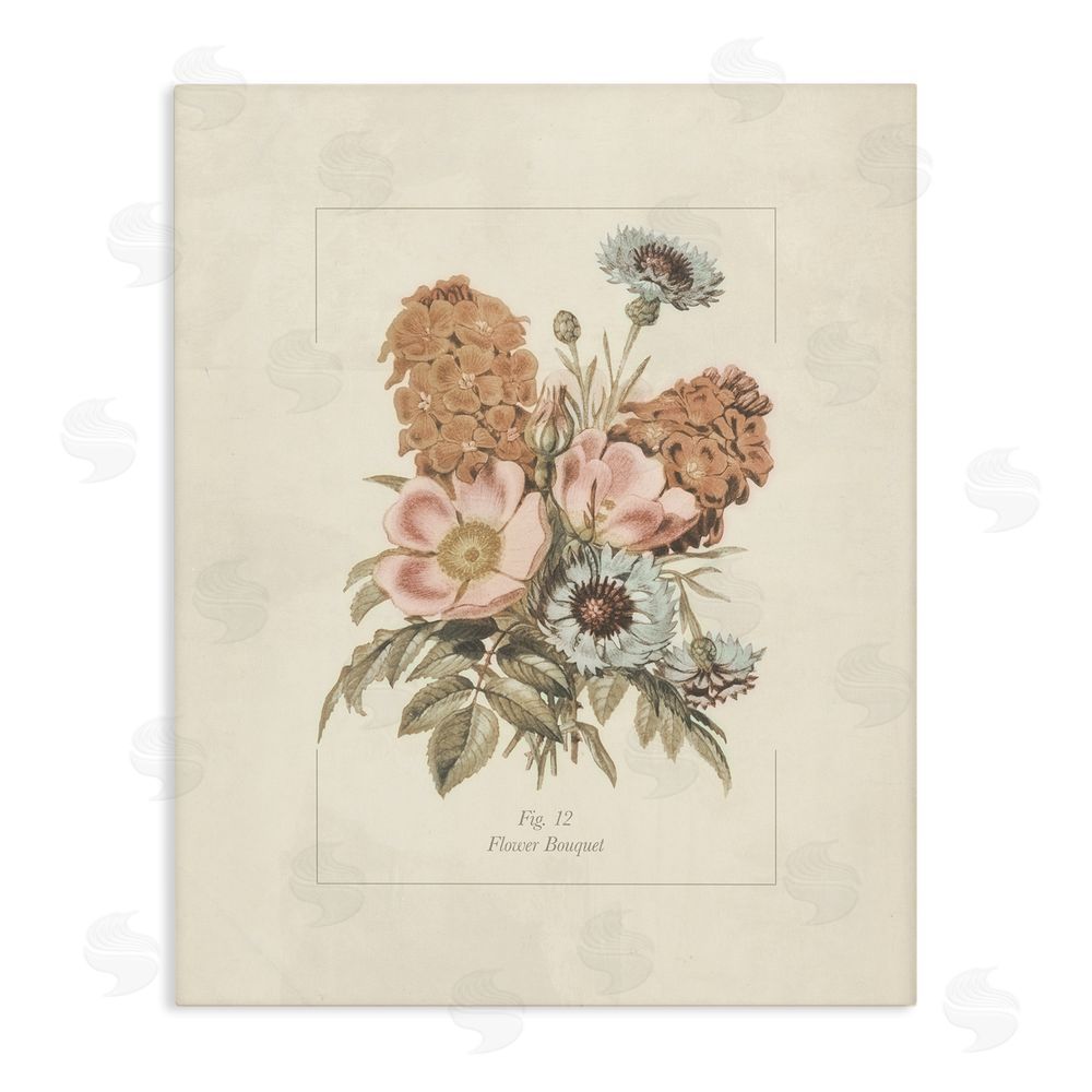 Sundance Graphics Flower Bouquet Vintage Blossoms Canvas Wall Art Print