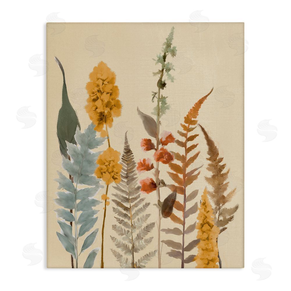 Elizabeth Medley Autumnal Wild Plants Canvas Wall Art Print