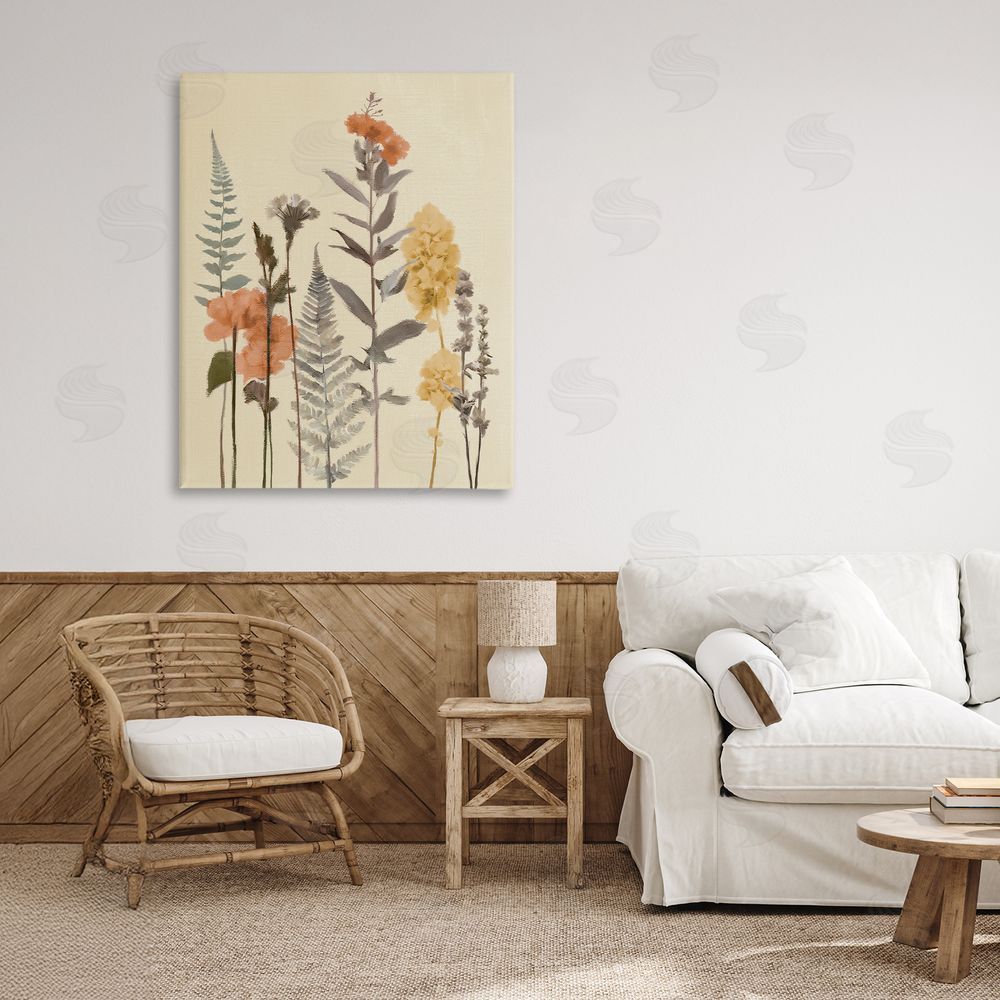 Sundance Graphics Fall Botanicals Fresh Ferns Canvas Wall Art Print in Room