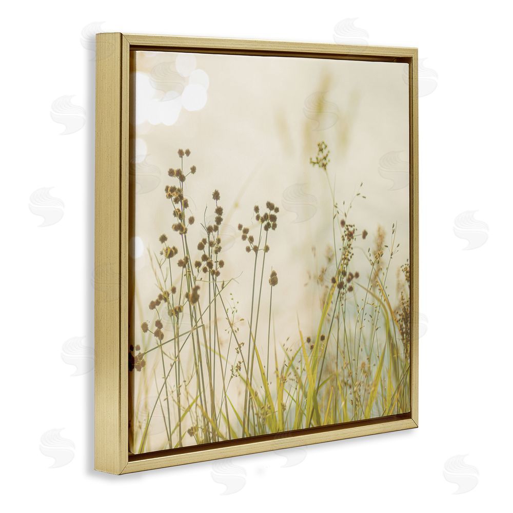 Sundance Graphics Country Afternoon Walk Gold Floating Frame Canvas Wall Art Print