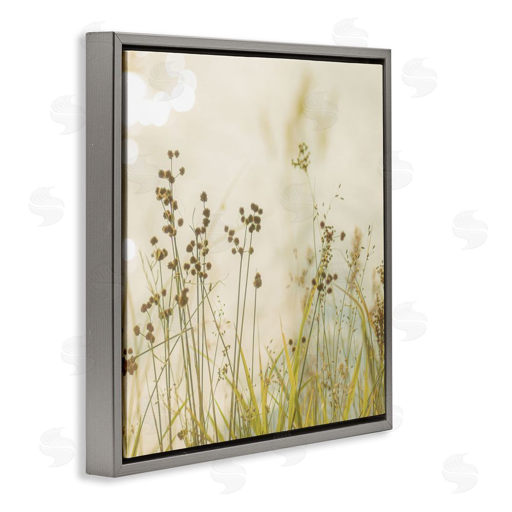 Sundance Graphics Country Afternoon Walk Gray Floating Frame Canvas Wall Art Print