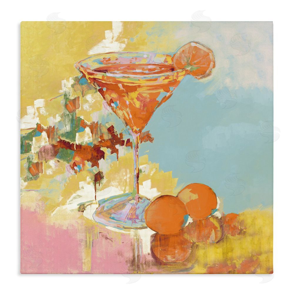 Sundance Graphics Summer Citrus Martini Canvas Wall Art Print