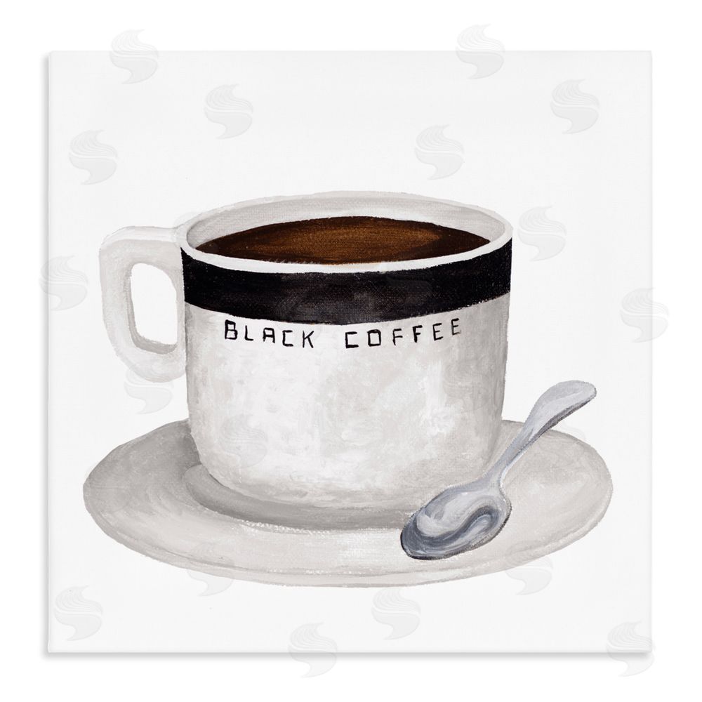 Sundance Graphics Black Coffee Mug Canvas Wall Art Print