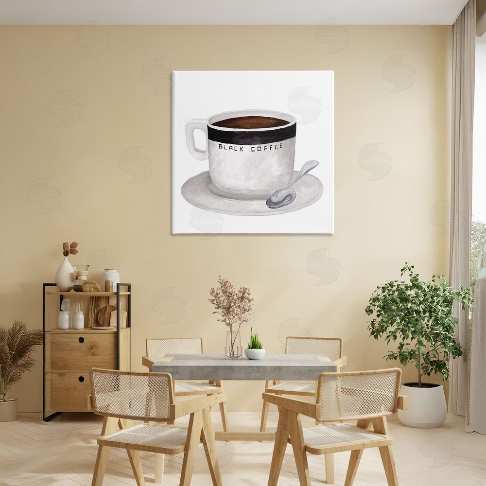 Sundance Graphics Black Coffee Mug Canvas Wall Art Print in Room