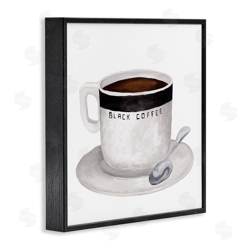 Sundance Graphics Black Coffee Mug Black Framed Giclee Wall Art Print