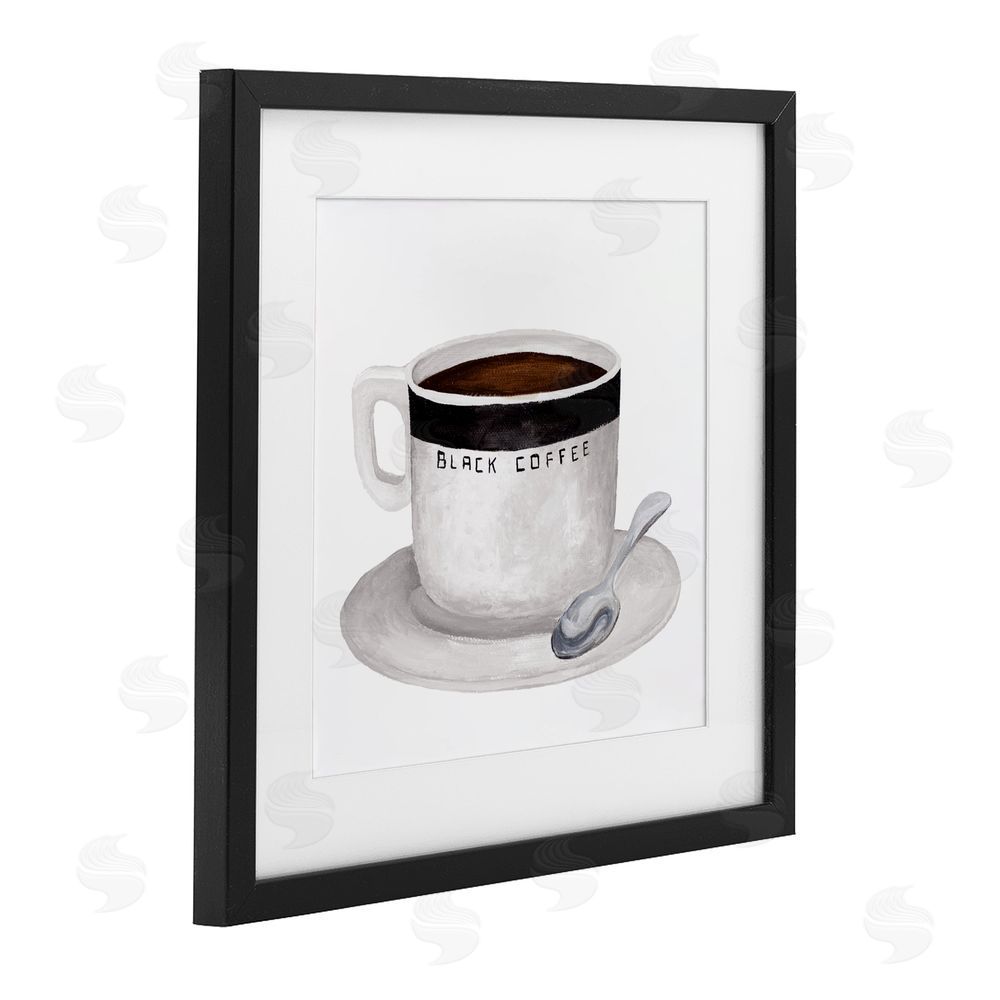 Sundance Graphics Black Coffee Mug Black Framed Print Under Glass Wall Art