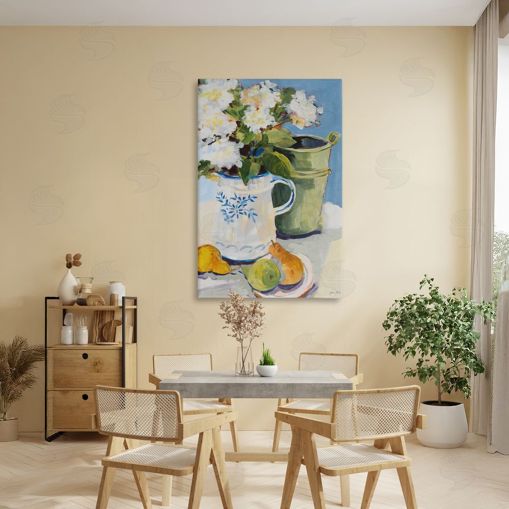 Sundance Graphics Pitcher of Flowers Still Life Canvas Wall Art Print in Room