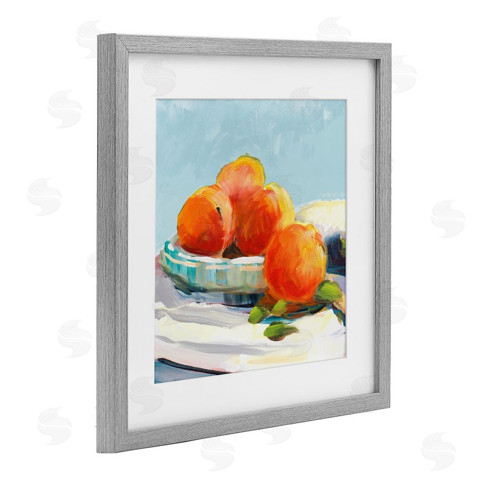 Sundance Graphics Citrus Plantation Still Life Gray Framed Print Under Glass Wall Art