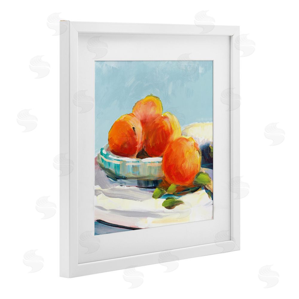Sundance Graphics Citrus Plantation Still Life White Framed Print Under Glass Wall Art