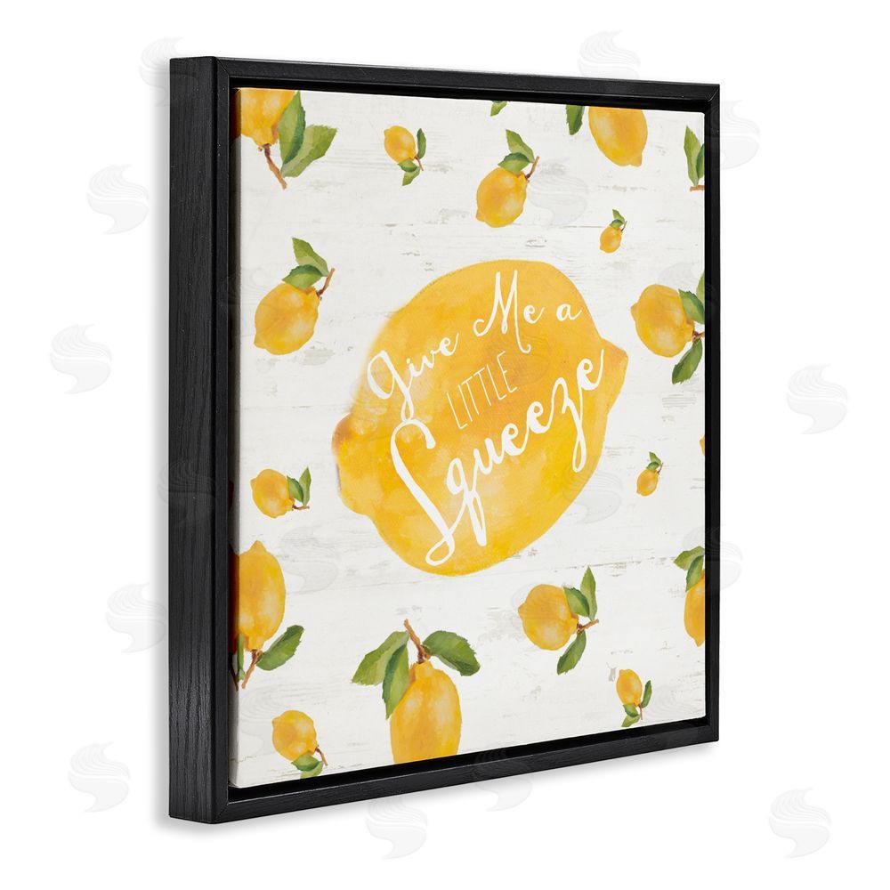 Sundance Graphics Give Me A Squeeze Black Floating Frame Canvas Wall Art Print