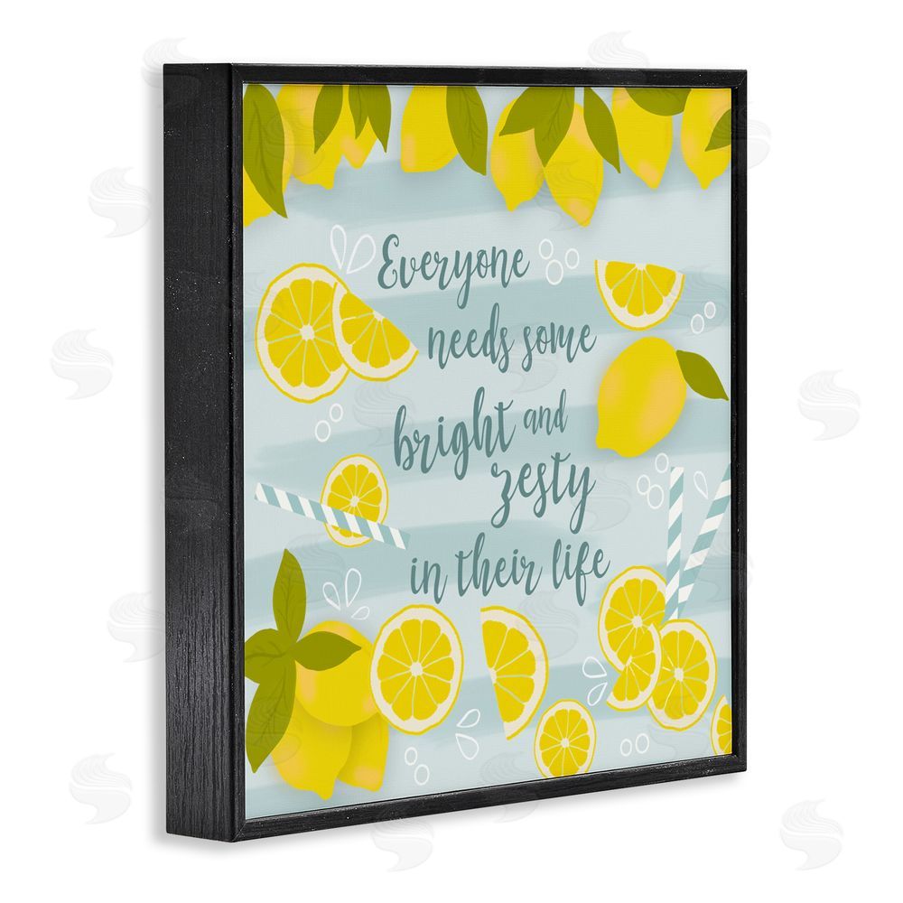 Sundance Graphics Everyone Needs Bright & Zesty Black Framed Giclee Wall Art Print