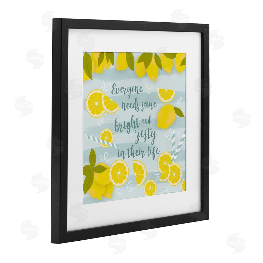 Sundance Graphics Everyone Needs Bright & Zesty Black Framed Print Under Glass Wall Art