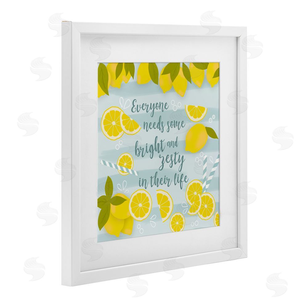 Sundance Graphics Everyone Needs Bright & Zesty White Framed Print Under Glass Wall Art