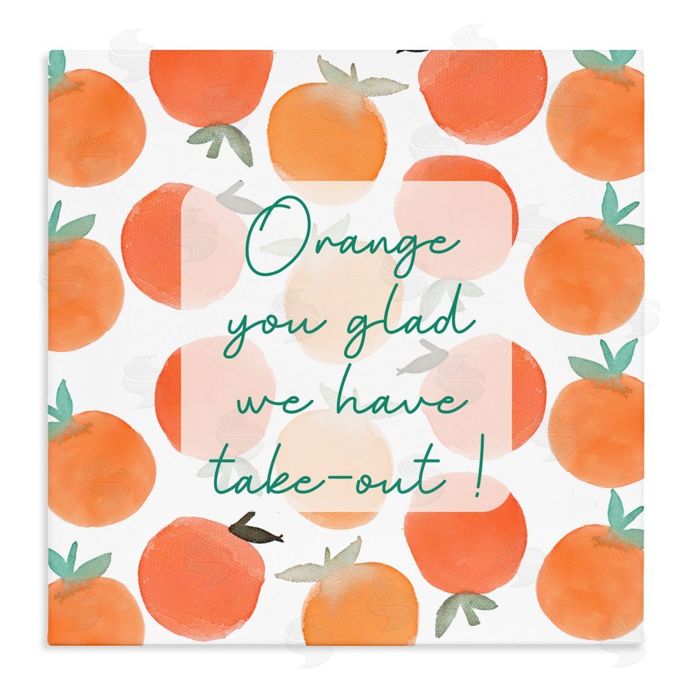 Sundance Graphics Orange You Glad Canvas Wall Art Print