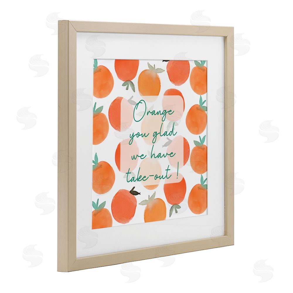 Sundance Graphics Orange You Glad Birch Framed Print Under Glass Wall Art