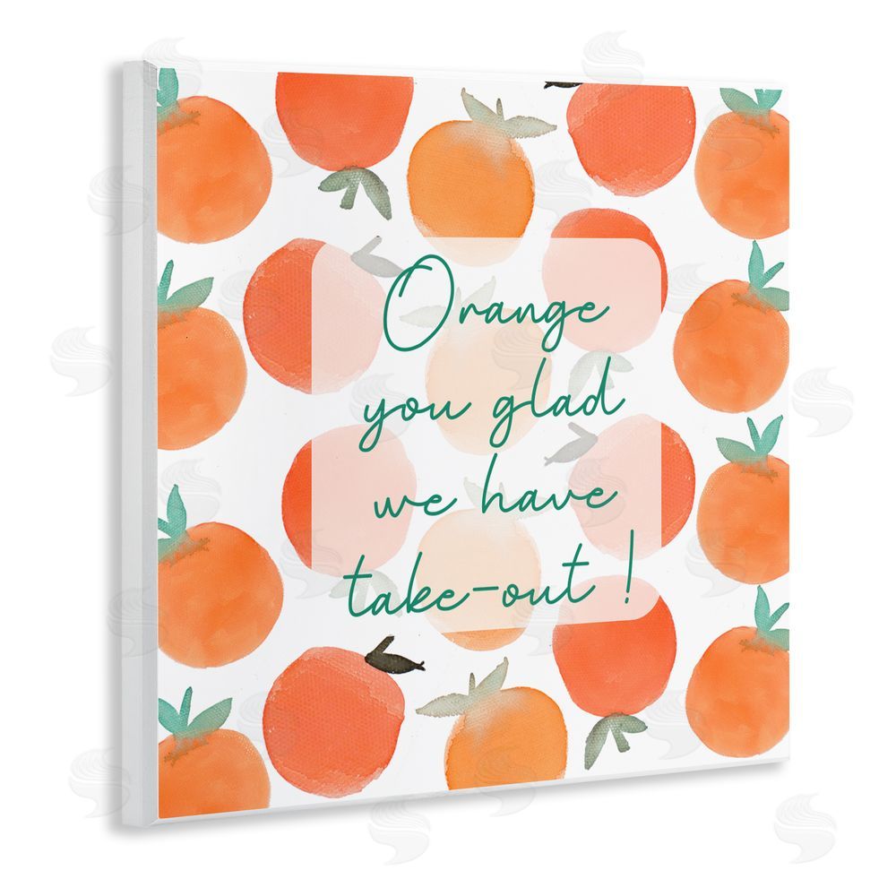 Sundance Graphics Orange You Glad Wall Plaque Printed Art