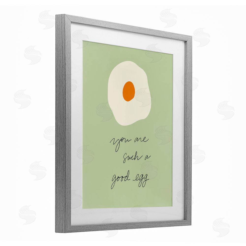 Sundance Graphics You Are A Good Egg Gray Framed Print Under Glass Wall Art