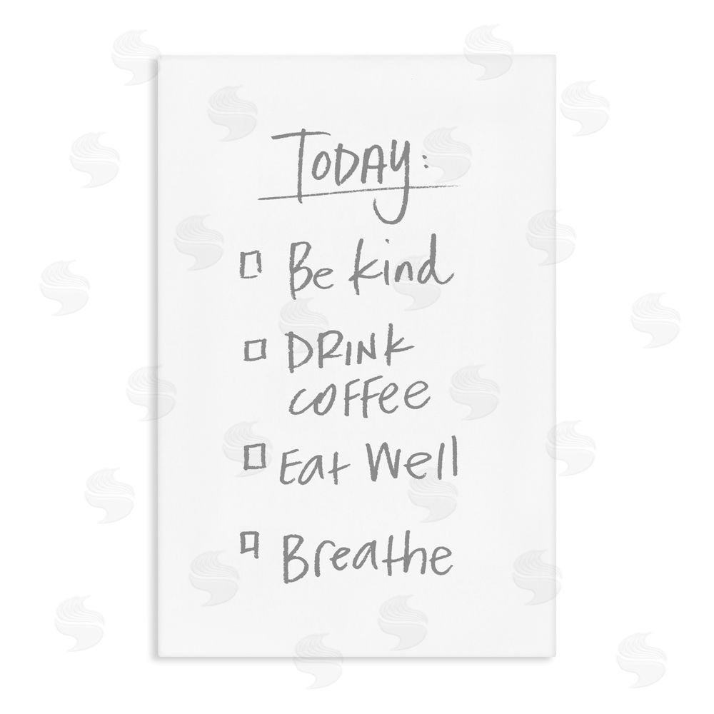 Sundance Graphics Simple Today's Checklist Canvas Wall Art Print