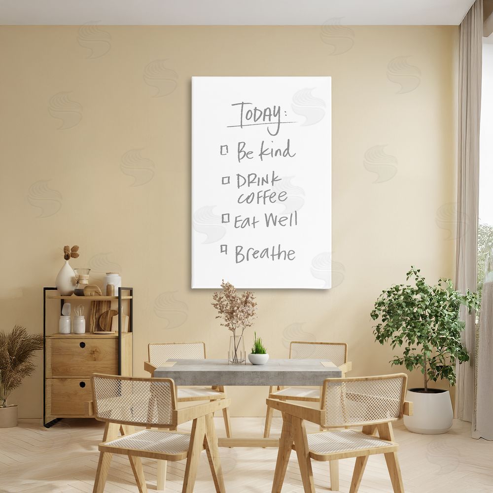 Sundance Graphics Simple Today's Checklist Canvas Wall Art Print in Room