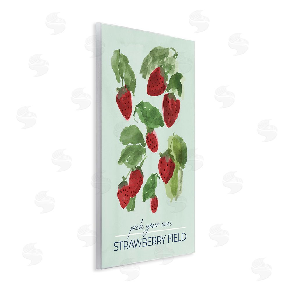 Sundance Graphics Strawberry Field Pick Your Own Wall Plaque Printed Art