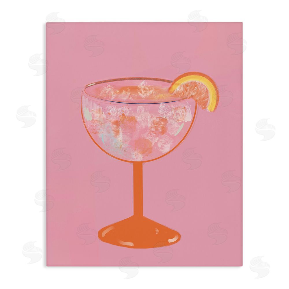 Sundance Graphics Paloma Glass over Pink Canvas Wall Art Print