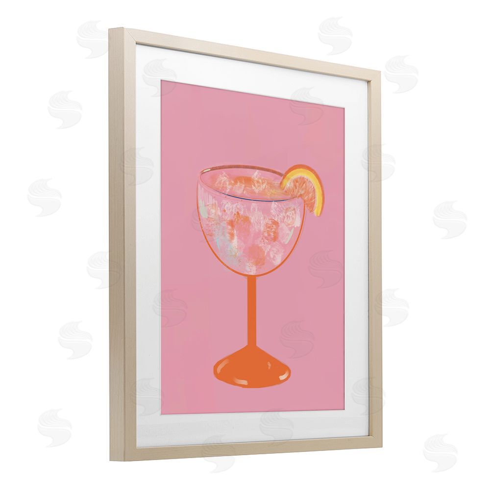 Sundance Graphics Paloma Glass over Pink Birch Framed Print Under Glass Wall Art