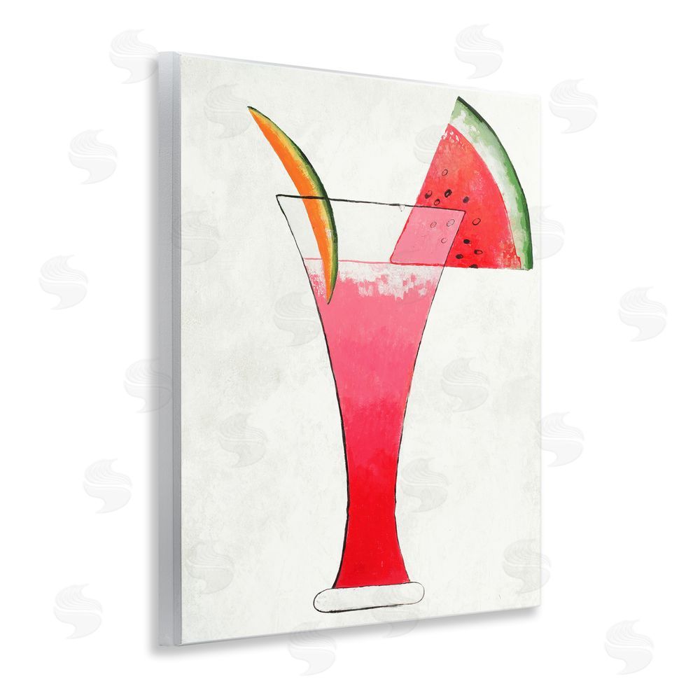 Sundance Graphics Summer Cocktail Watermelon Slice Wall Plaque Printed Art