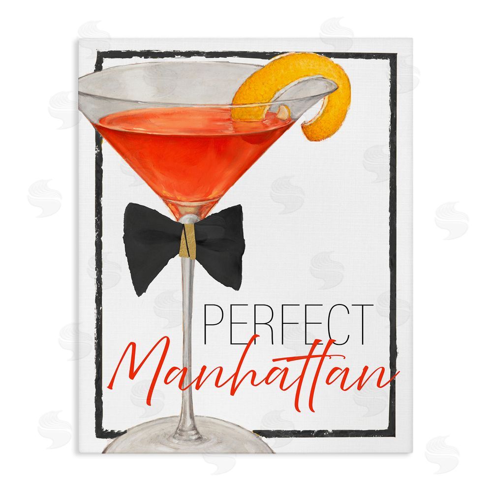 Sundance Graphics Perfect Manhattan Cocktail Canvas Wall Art Print