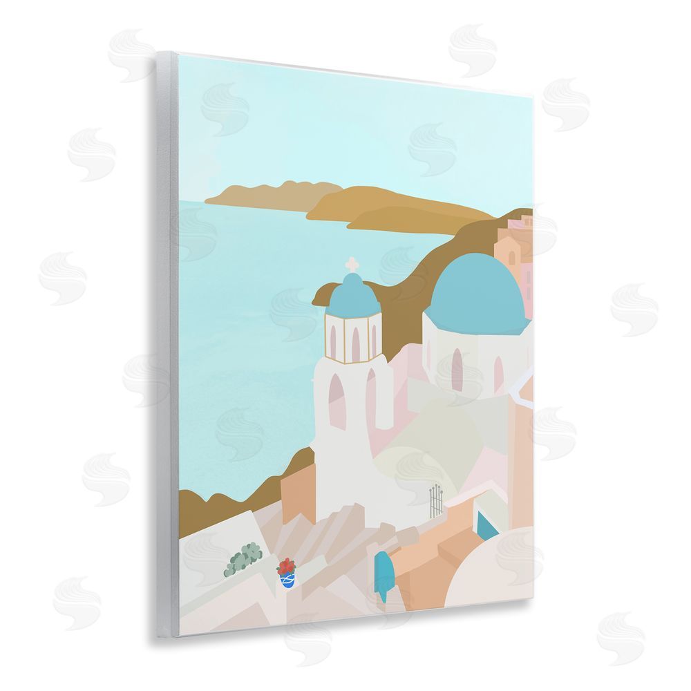 Sundance Graphics Coastal Santorini Vibes Wall Plaque Printed Art